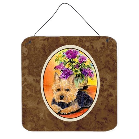 MICASA 6 In. Norwich Terrier Aluminium Metal Wall Or Door Hanging Prints MI718847